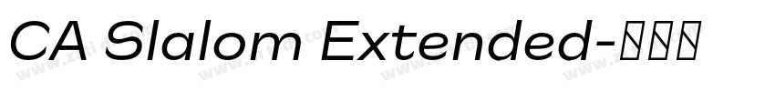 CA Slalom Extended字体转换